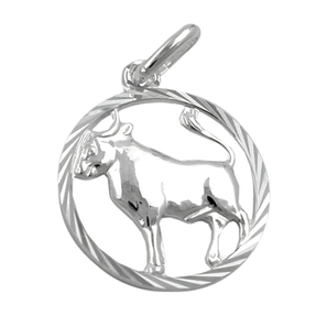 Anhänger Silberanhänger Sternzeichen Stier 925 Echtsilber für Damen