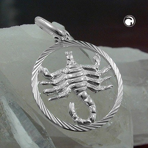 Anhänger Sternzeichen Skorpion 925 Silber