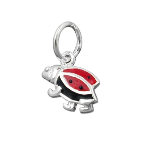Anhänger Silberanhänger Marienkäfer schwarz rot 925 Silber Kinder