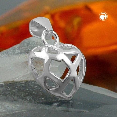 Anhänger Herz durchbrochen 925 Silber