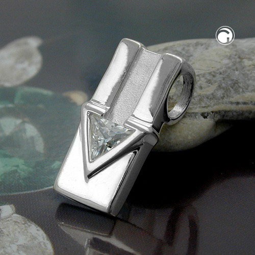 Anhänger Pfeil nach unten Zirkonia 925 Silber