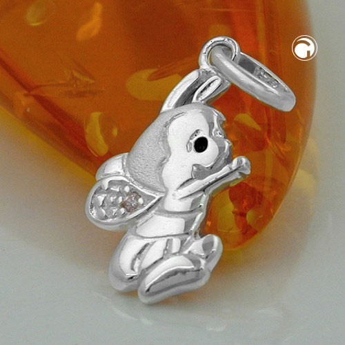Anhänger Biene mit Zirkonia 925 Silber