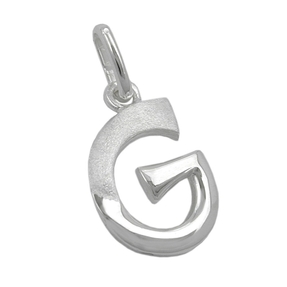 Anhänger Silberanhänger Buchstabe G aus echtem 925 Silber Unisex