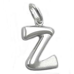 Anhänger Silberanhänger Buchstabe Z aus echtem 925 Silber Unisex
