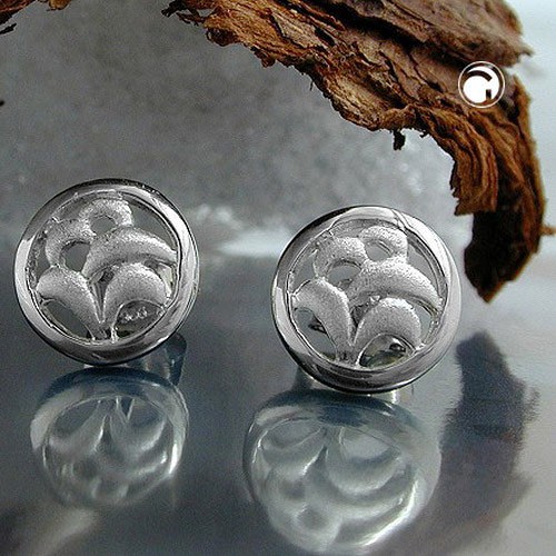 Ohrstecker Blume aus 925 Silber