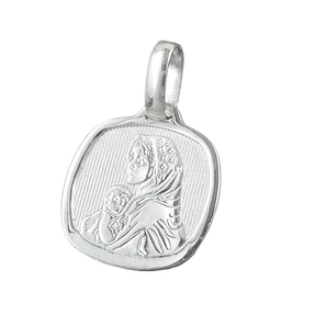Anhänger Silberanhänger Maria mit Jesuskind klein 925 Silber Unisex Anhänger Silberanhänger Maria mit Jesuskind klein 925 Silber Unisex