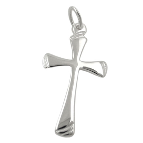 Anhänger Silberanhänger Kreuz Streifen am Enden 925 Silber Unisex Anhänger Silberanhänger Kreuz Streifen am Enden 925 Silber Unisex