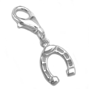 Anhänger Charm Charms Einhänger Hufeisen 925 Silber für Damen Silberanhänger Anhänger Charm Charms Einhänger Hufeisen 925 Silber für Damen Silberanhänger