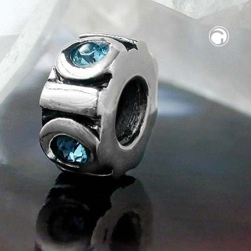 Anhänger Perle-bead mit Glas 925 Silber