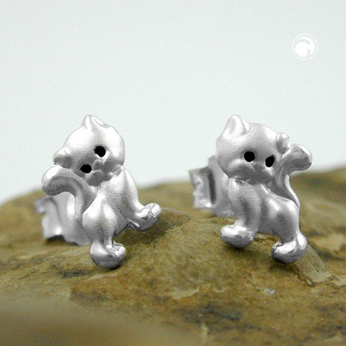 Ohrstecker Kätzchen 925 Silber