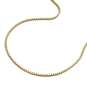 0,7mm Venezianer Kette Halskette Collier aus 375 Gold Gelbgold 38cm Goldkette
