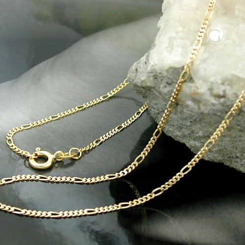 1,5mm Figarokette 375 Gelbgold 45cm