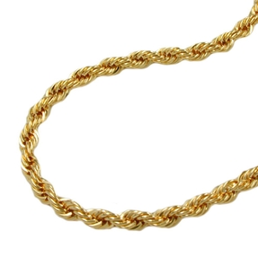 2,1mm Armband Armkette Kordelkette 375 Gold Gelbgold 19cm Damen Goldarmband
