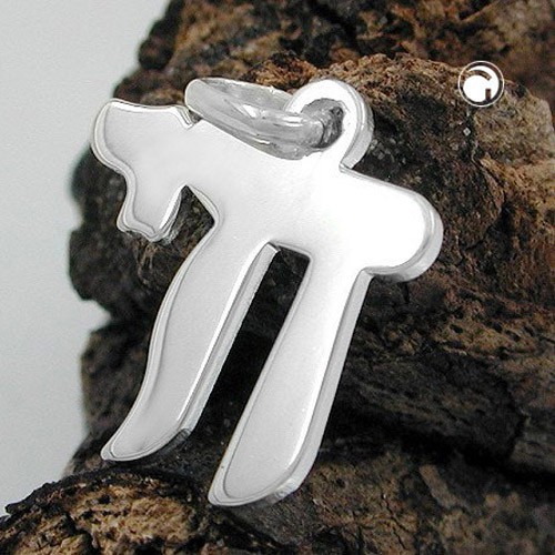 Anhänger Chai-Symbol aus 925 Silber