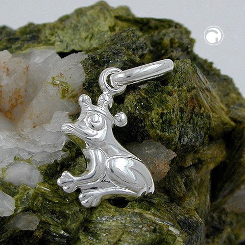 Anhänger Frosch 925 Silber glänzend