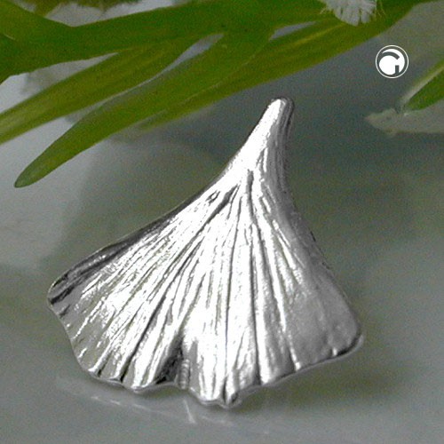 9mm Anhänger Ginkgoblatt 925 Silber