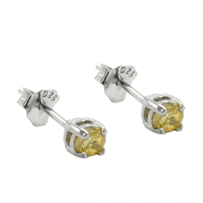 3mm Ohrstecker Stecker Glas gelb-citrin 925 Silber Ohrschmuck Damen 3mm Ohrstecker Stecker Glas gelb-citrin 925 Silber Ohrschmuck Damen