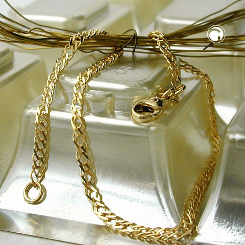 2,2mm Doppelpanzerkette 585 Gold 50cm Unisex