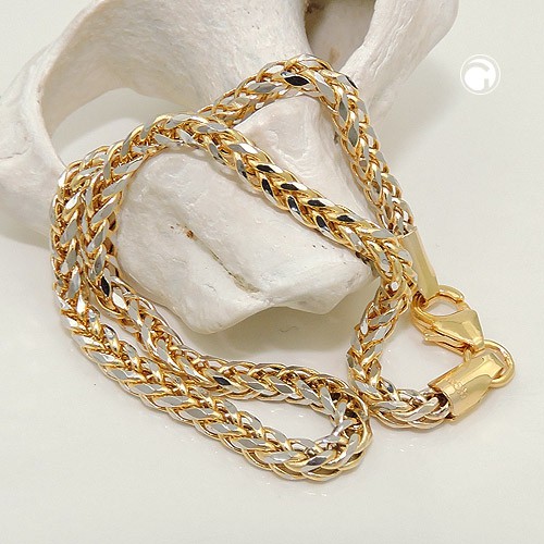 2,4mm Zopfkette 585 Gold 45cm Unisex