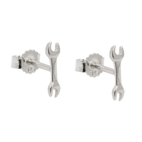 Paar Ohrstecker Stecker Ohrschmuck Schraubenschlüssel 925 Silber Kinder
