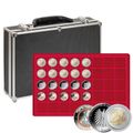 LINDNER Das Original Grande Valise numismatique de Collection avec 8 Plateaux Bleu foncé pour 192 Monnaies ou Capsules jusqu'à 45 mm LINDNER Das Original Grande Valise numismatique de Collection avec 8 Plateaux Bleu foncé pour 192 Monnaies ou Capsules jusqu'à 45 mm