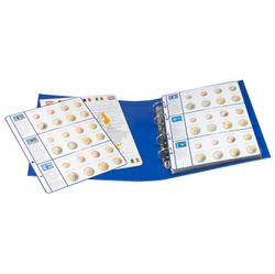 Álbum Safe 7340 Para Coleccionar Monedas De Euro De Todos Los Países - Con Hojas Extraíbles Y Mecanismo De 4 Anillas