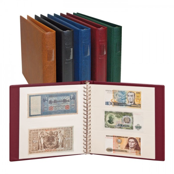 PUBLICA M COLOR Münzalbum mit 10 Münzblättern in 5 Ausführungen-Nautic (blau) - mit passender Schutzkassette