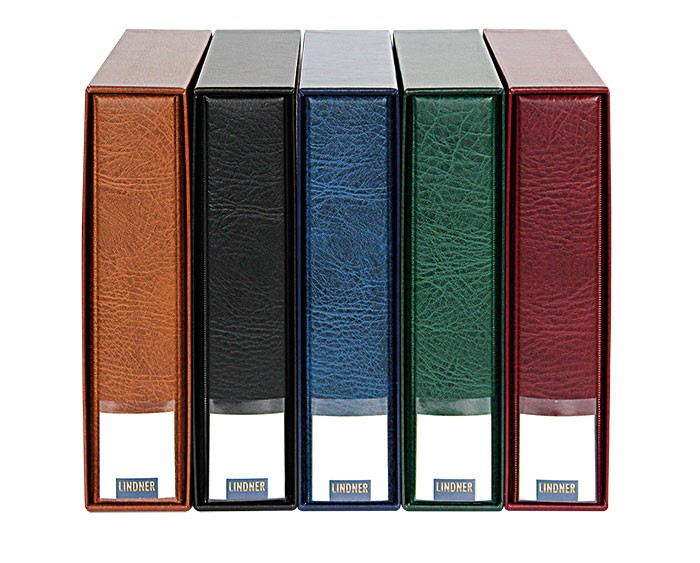 Album Lindner Publica M – 10 Pages Pour Plus De 300 Pièces – 5 Tailles De Sachets – Coloris Bleu Nautique