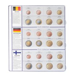 Lindner 8450 Album pré-imprimé EURO COLLECTION: séries euro courantes de tous le