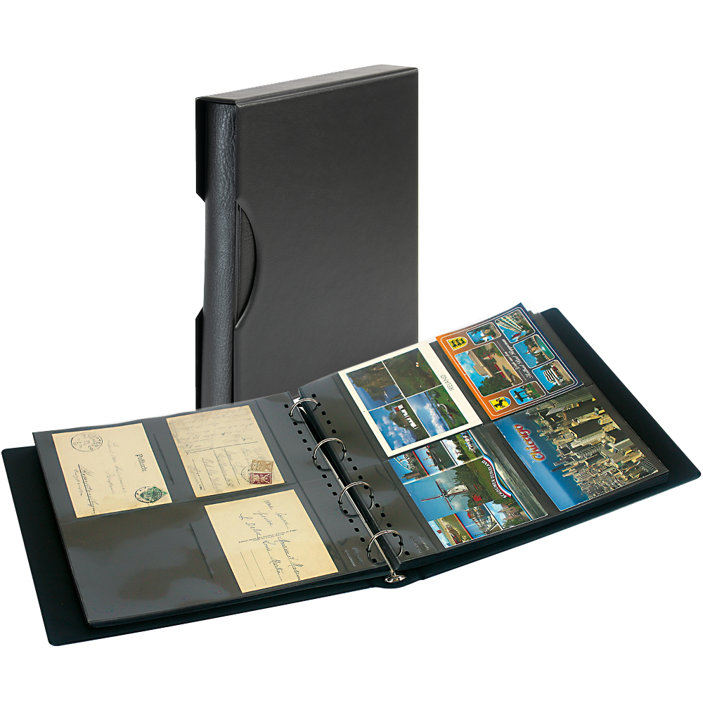 post card binder Buy MAXIMUM for postcard and mint sheets The album POSTCARDS f.200 Postkarten is a high Postcard Album Nostalgia Spiral Ring