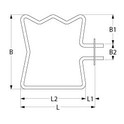 Strahlheizkörper Küppersbusch 160355 180/120mm EGO 10.58216.004 für