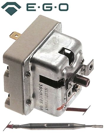 Sicherheitsthermostat 285°C 3polig 20A Fühler 4x128mm Fritteuse EGO 55 Sicherheitsthermostat 285°C 3polig 20A Fühler 4x128mm Fritteuse EGO 55