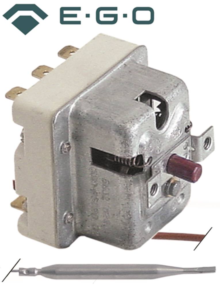 EGO 55.32542.803 Sicherheitsthermostat 245°C 3-polig Fühler ø 6x75mm