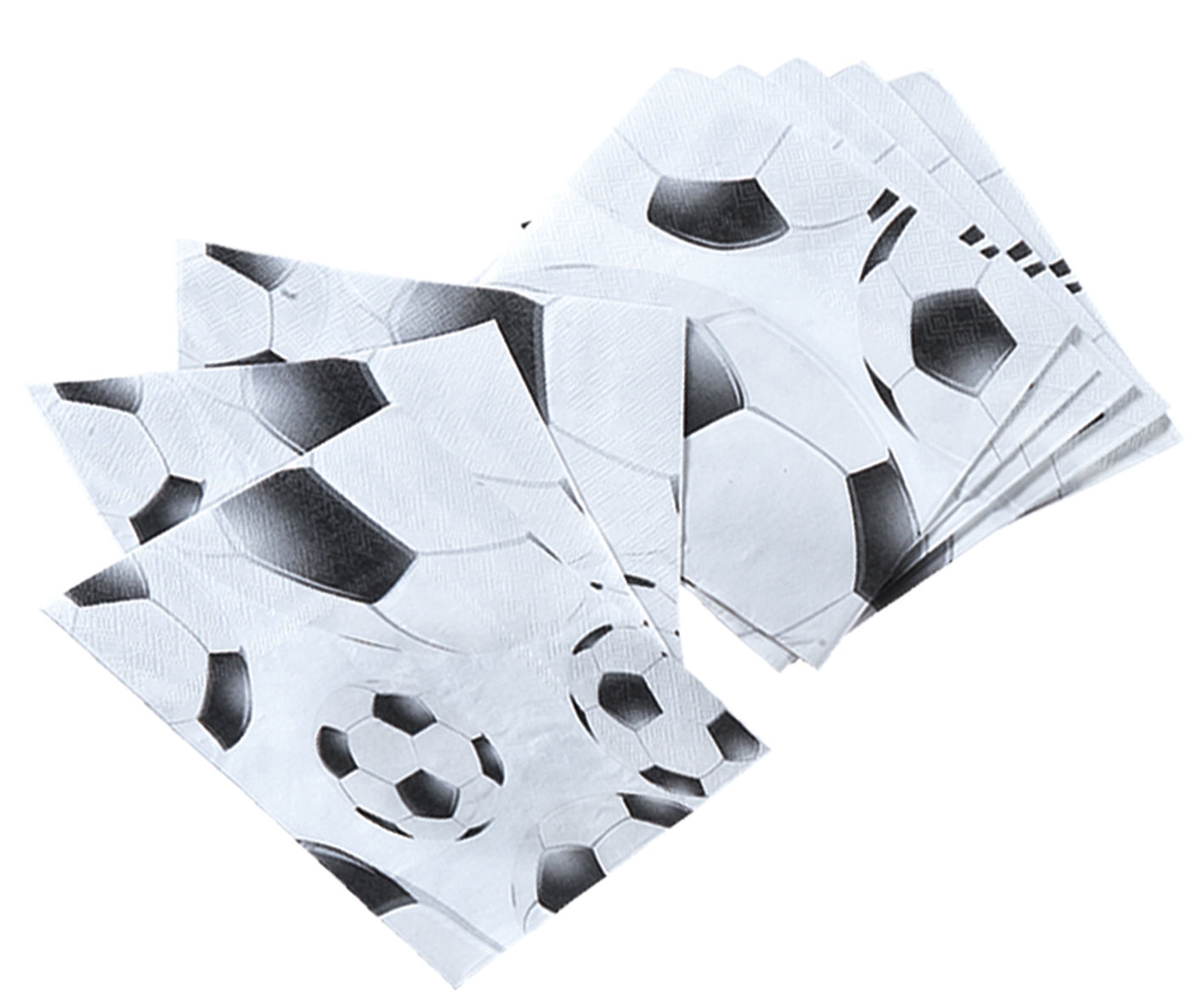 Fußball - Servietten 3-lagig - 33 x 33 cm | HL Großhandel