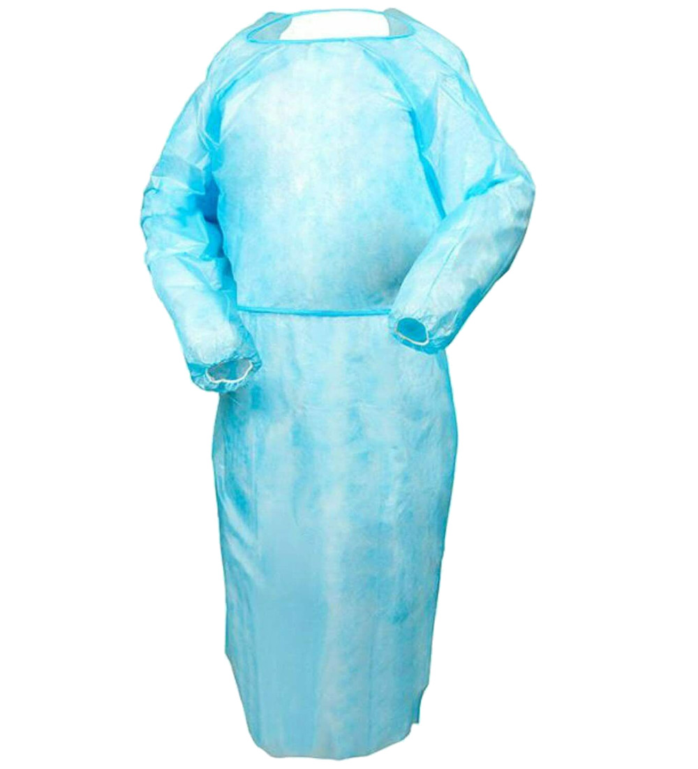 Disposable fleece protective gown Partially laminated - 10 pieces Disposable fleece protective gown Partially laminated - 10 pieces