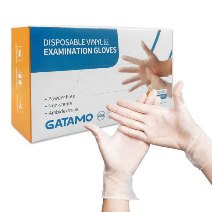 Vinyl gloves - Size: XL - Box of 100