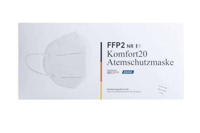 FFP2 Respirator Made in Germany - CE2841 - 50 pieces