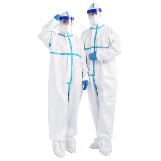 Disposable protective coverall PPE KAT III type 3B + 4B