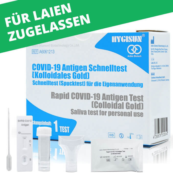 HYGISUN® Covid-19 Antigen Saliva/Spit Rapid Test