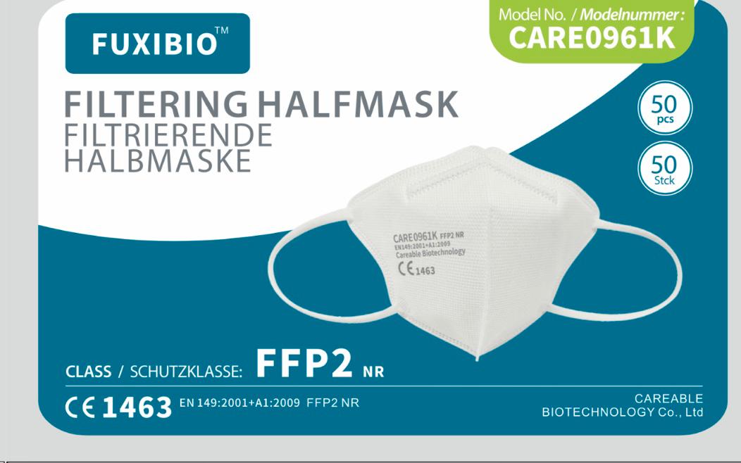 FFP2 for children - individually packed - CE 1463 - colour: white - 50 pieces