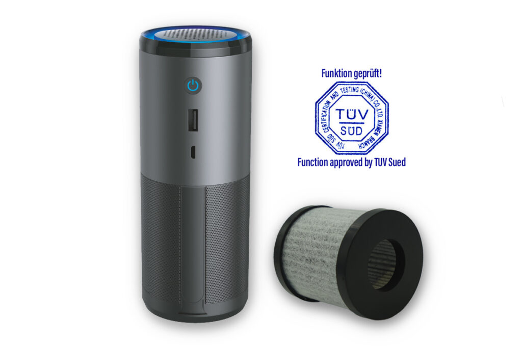CarClean - Mobile air purifier - TÜV tested