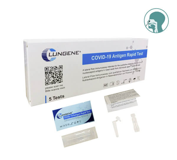 Clungene COVID-19 Antigen Rapid Corona Self Test - 5 pcs. 