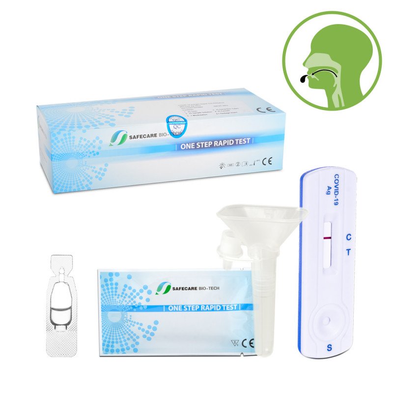 Safecare Covid-19 Antigen Saliva Rapid Tests - 25 Pieces Safecare Covid-19 Antigen Saliva Rapid Tests - 25 Pieces
