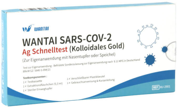 WANTAI Nasal Swab & Saliva (Lollipop) Selftest - CE2854