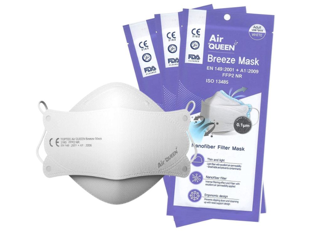 AirQueen Breeze Mask - Nanofiber Filter Mask