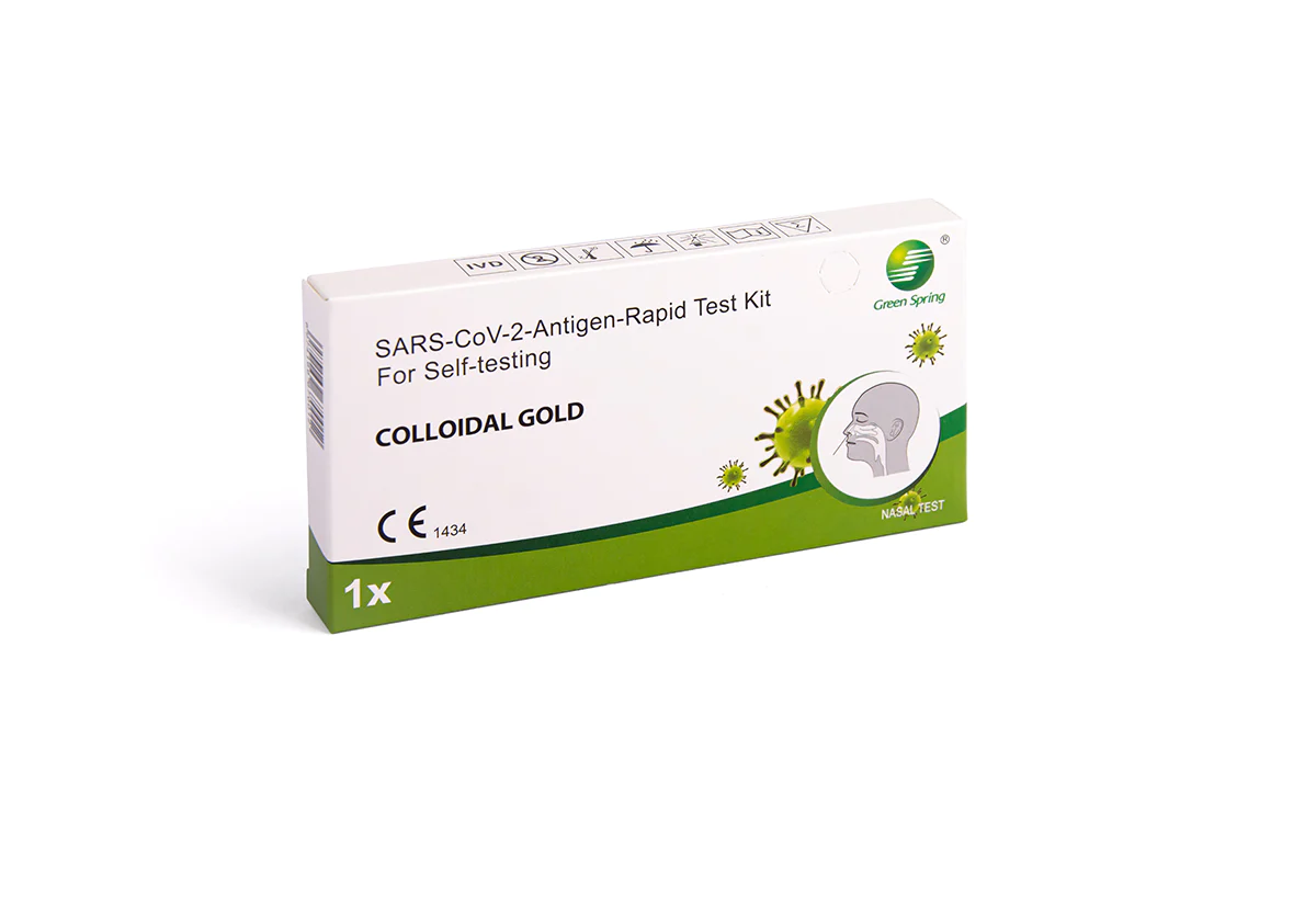 Green Spring SARS-CoV-2 Antigen Self Test - Nasal - 1s Lay Test Green Spring SARS-CoV-2 Antigen Self Test - Nasal - 1s Lay Test