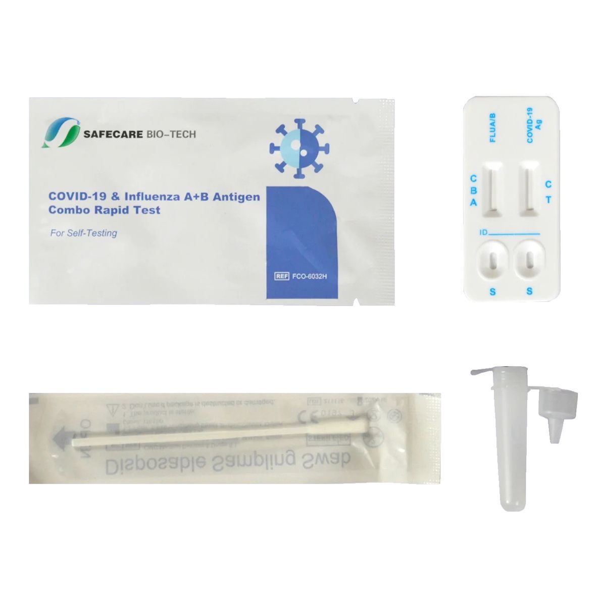 Safecare COVID-19 + Influenza A+B Antigen Combo Rapid Test Safecare COVID-19 + Influenza A+B Antigen Combo Rapid Test