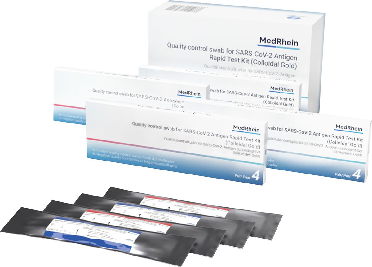 MedRhein Quality Control Swabs Covid-19 10x 4 pcs. MedRhein Quality Control Swabs Covid-19 10x 4 pcs.