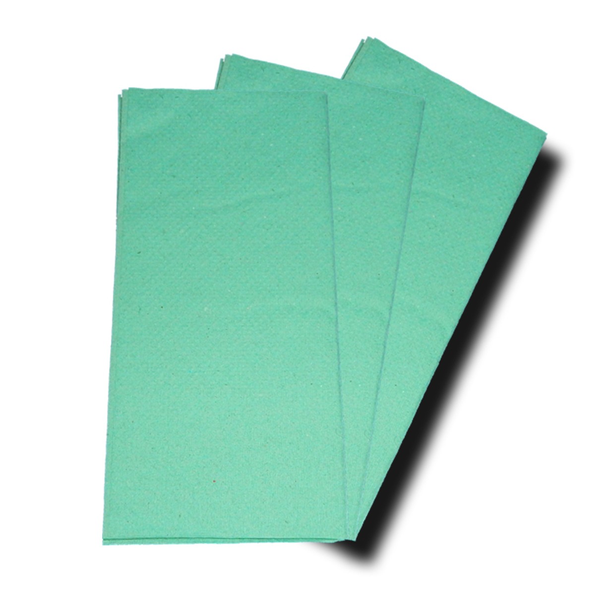 Papierhandtücher, Handtuchpapier 1-lagig grün, Recycling 25 x 23 cm 5.000 Blatt