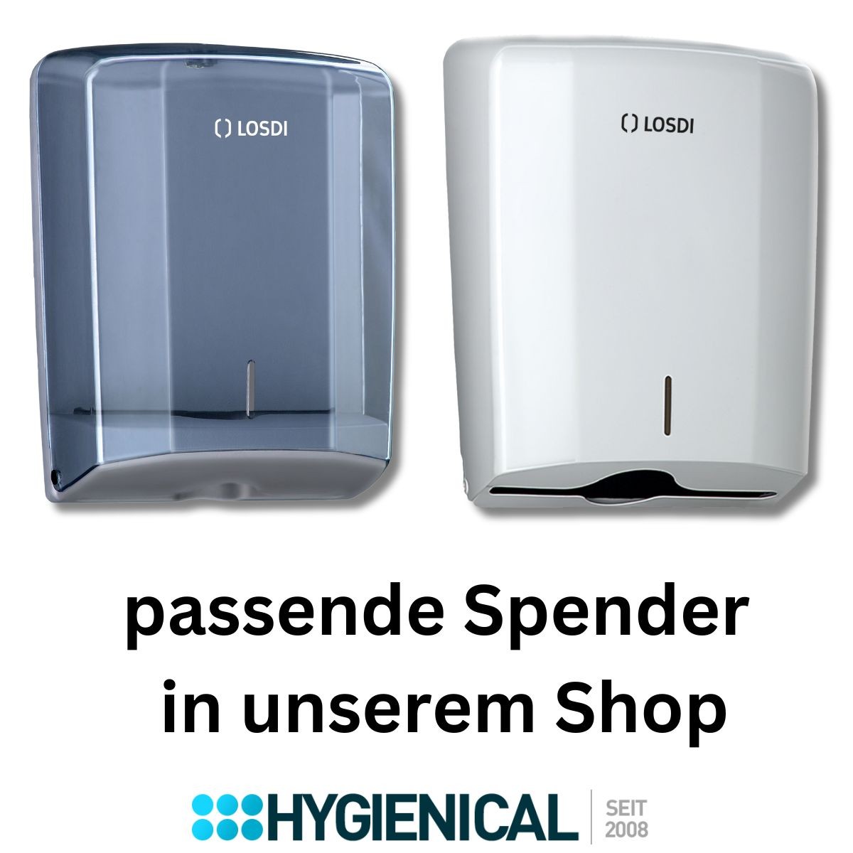 Zwei Wandspender für Papierhandtücher, Text passende Spender in unserem Shop Zwei Wandspender für Papierhandtücher, Text passende Spender in unserem Shop